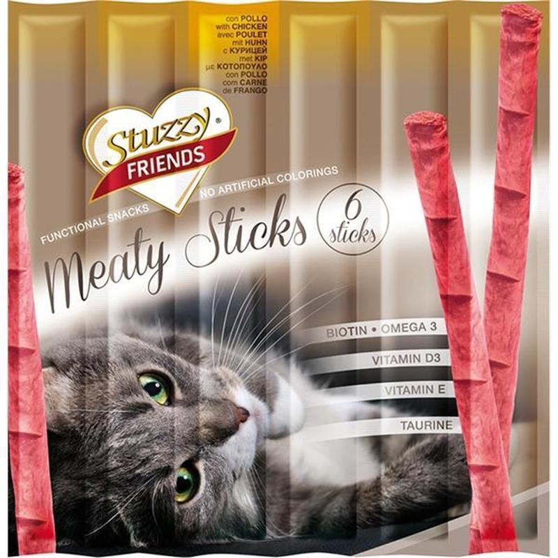 Stuzzy Friends Sticks piščanec 6x5g