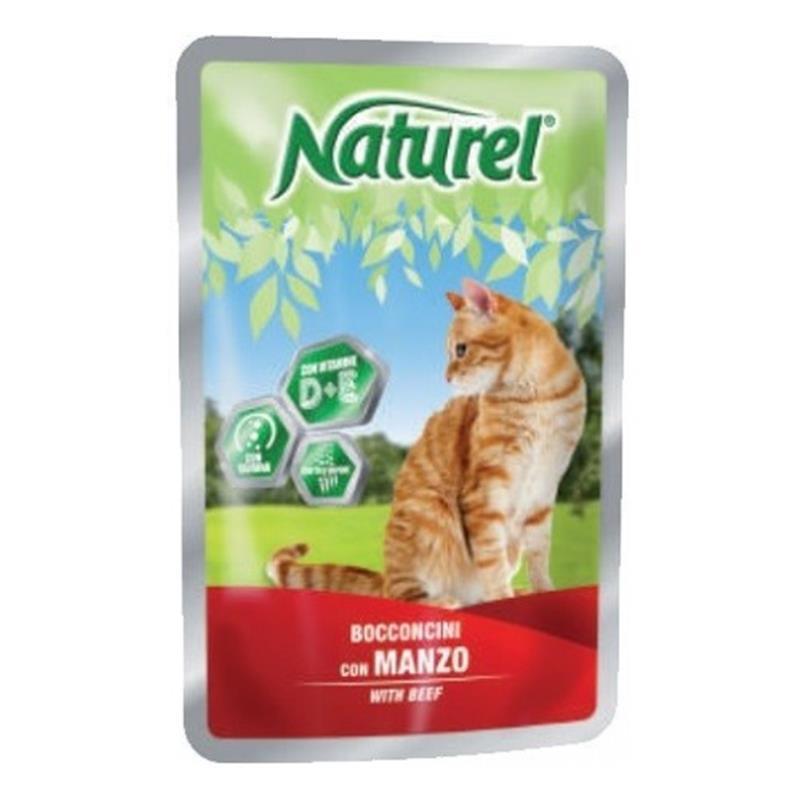 Naturel cat vrečka govedina 100g