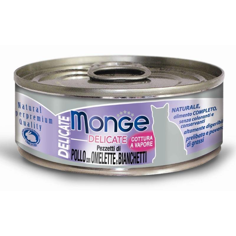 Monge Cat Delicate piščanec in ribji omlet 80g