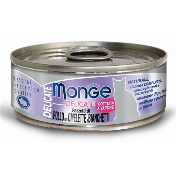 Monge Cat Delicate piščanec in ribji omlet 80g