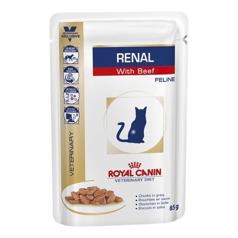 RC Veterinary Diet Cat Renal vrečka govedina 12x85g