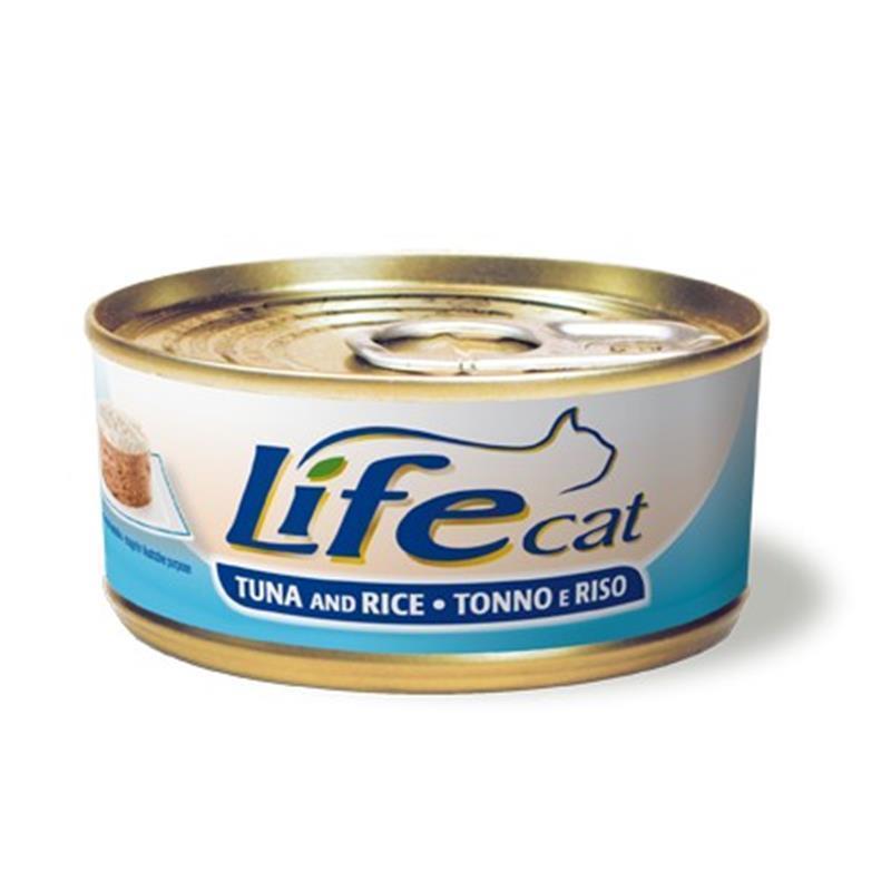 Lifecat konzerva tuna in riž 170g