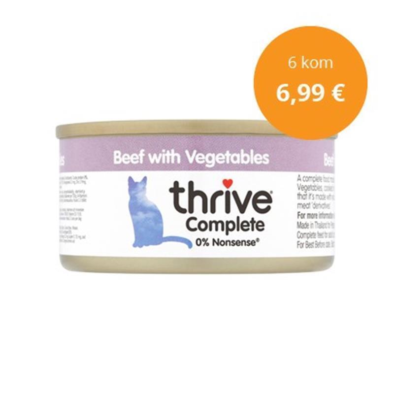 Thrive paket Complete govedina z zelenjavo 6x75g