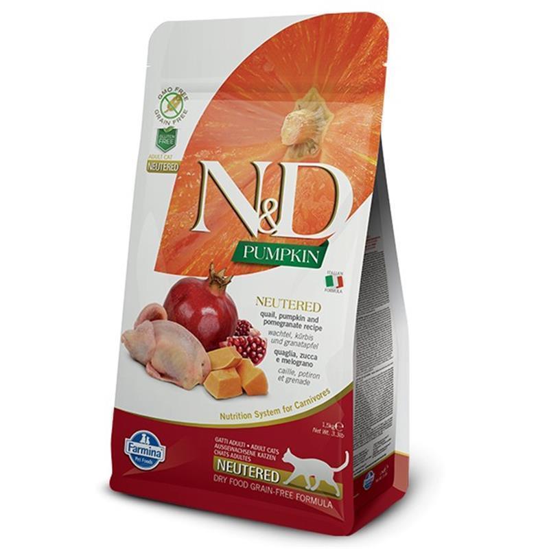 N&D Pumpkin Cat Neutered Quail and Pomegranate