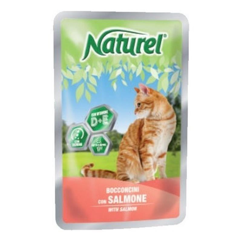 Naturel cat vrečka losos 100g