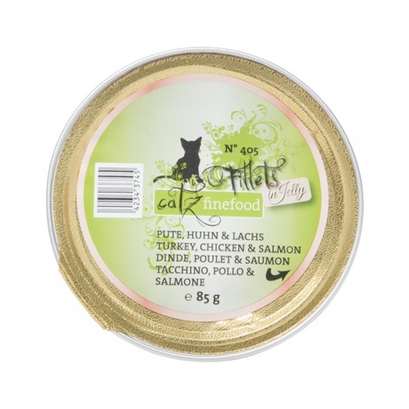 Catz Finefood fillets paket puran, piščanec in losos 6x85g