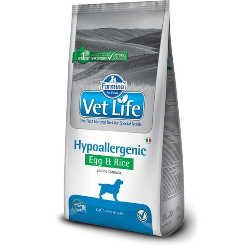 Vet Life briketi za pse Hypoallergenic jajca in riž