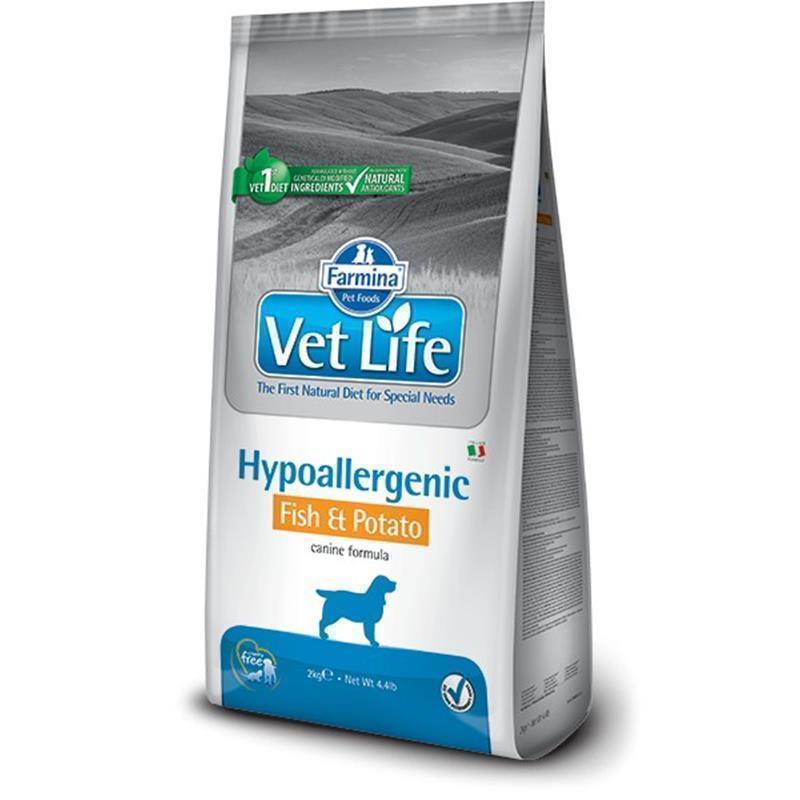 Vet Life briketi za pse Hypoallergenic ribe in krompir