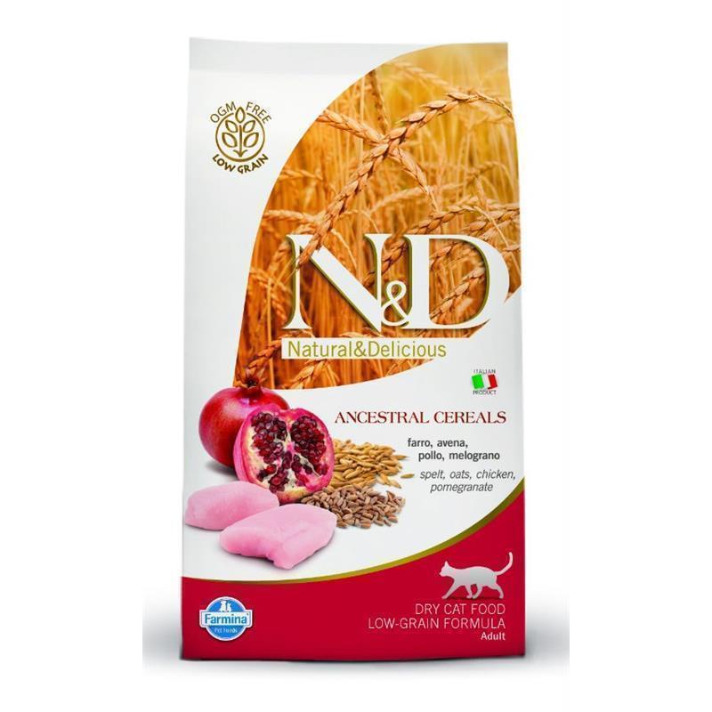 DONACIJA: N&D Adult Cat Chicken and Pomegranate Low-Grain 10kg