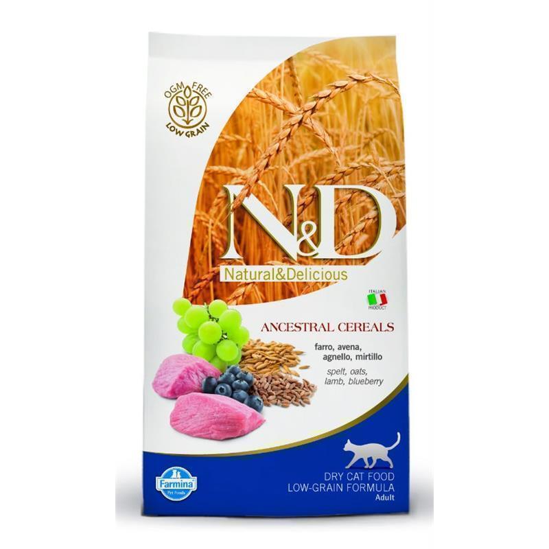 N&D Adult Cat AG jagnjetina in borovnic
