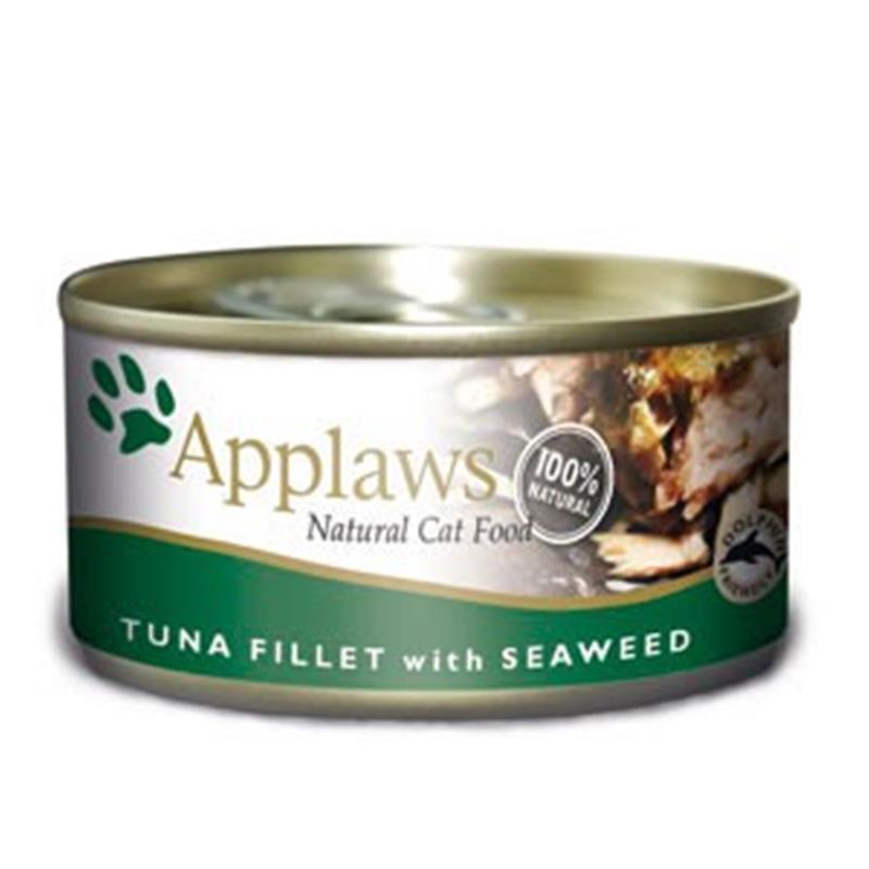 Applaws mokra hrana za mačke Adult Tuna fillet & Seaweed 156g