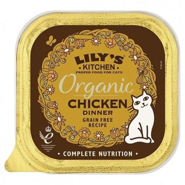 Lily's Kitchen mešan paket Organic mokre hrane za mačke 8x85g