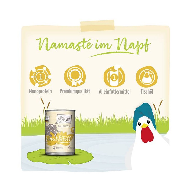 Mjamjam Dog Wellness Koža in dlaka Piščanec 400g