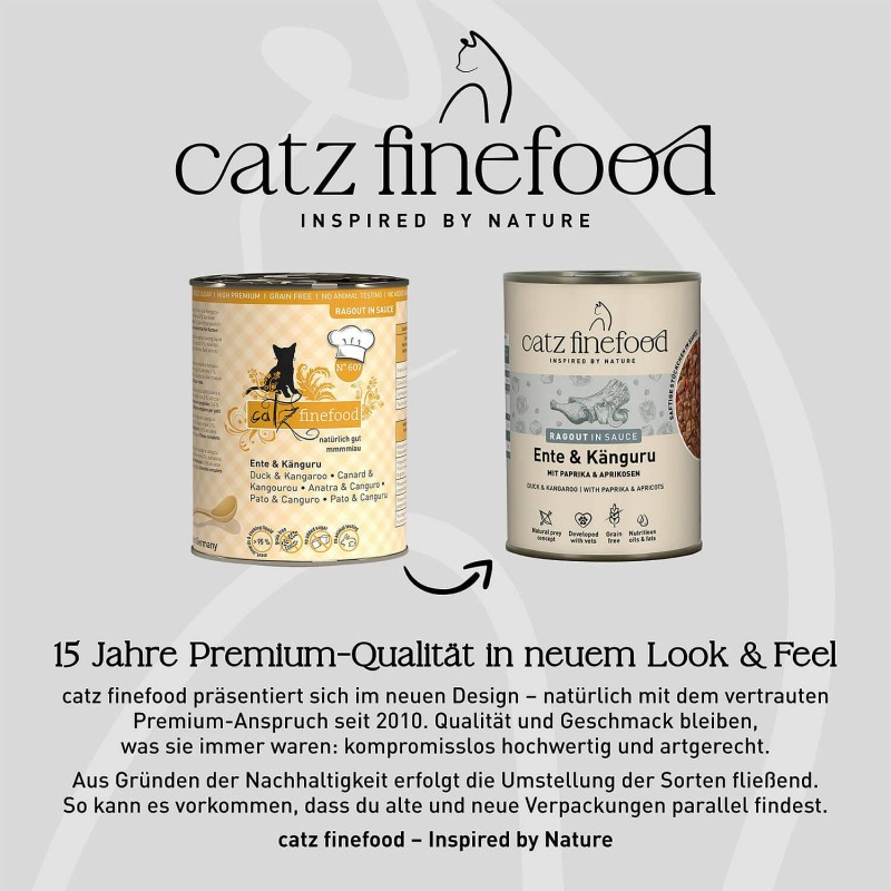 Catz Finefood Ragout no.607 Raca in kenguru 380g