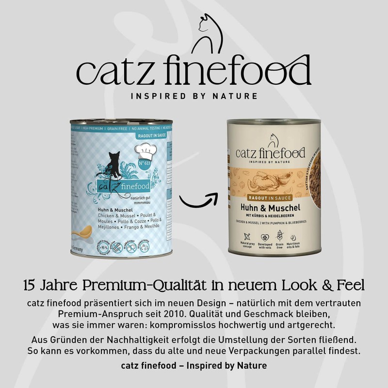 Catz Finefood Ragout no.613 Piščanec in školjke 380g