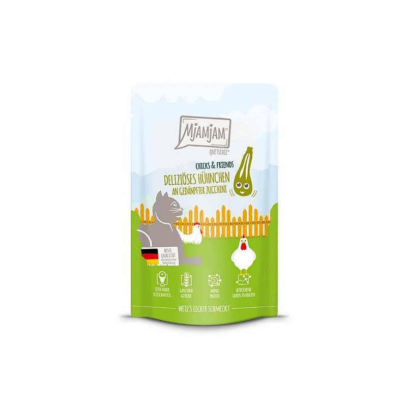 Mjamjam Chicks & Friends Piščanec z bučko 125g