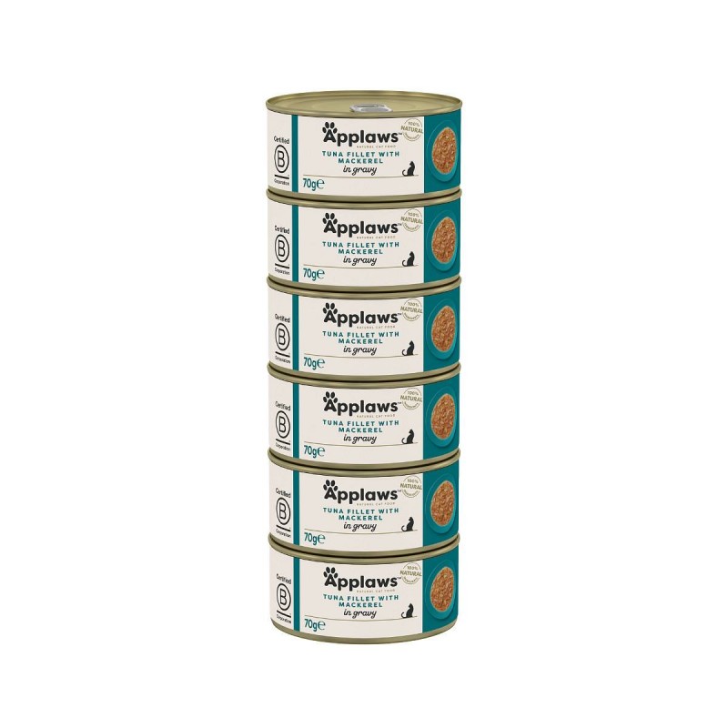 Applaws Tuna in skuša v omaki 6x70g