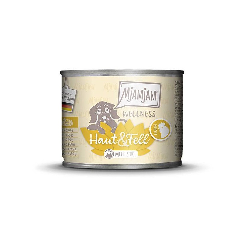 Mjamjam Dog Wellness Koža in dlaka Piščanec 200g