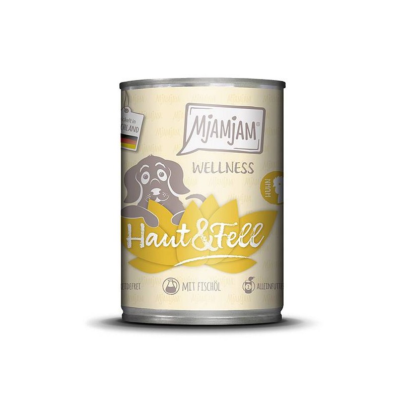 Mjamjam Dog Wellness Koža in dlaka Piščanec 400g