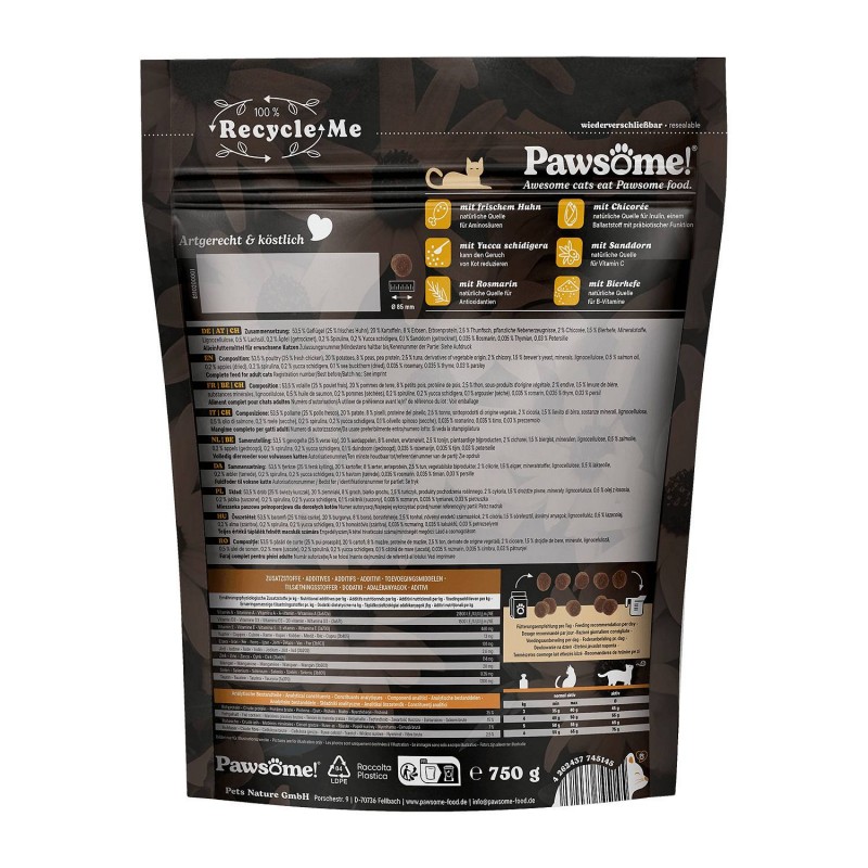 Pawsome Fresh&Dry Adult Piščanec