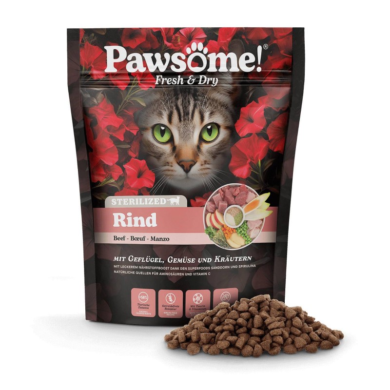 Pawsome Fresh&Dry Sterilised Govedina