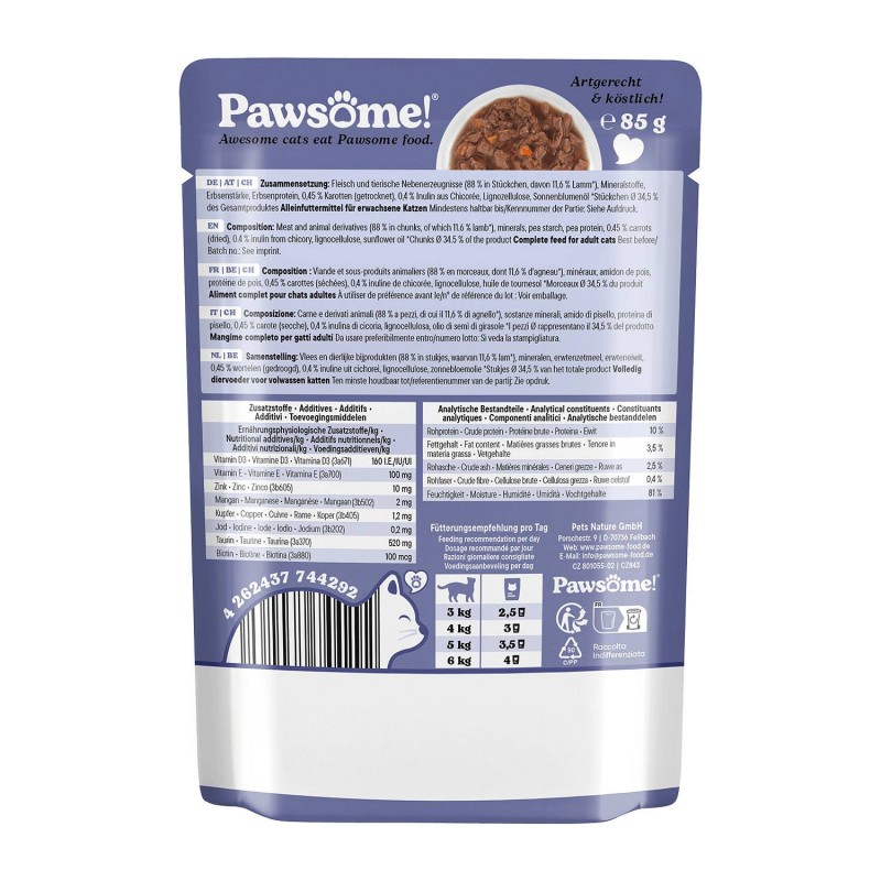 Pawsome Adult Jagnjetina 85 g
