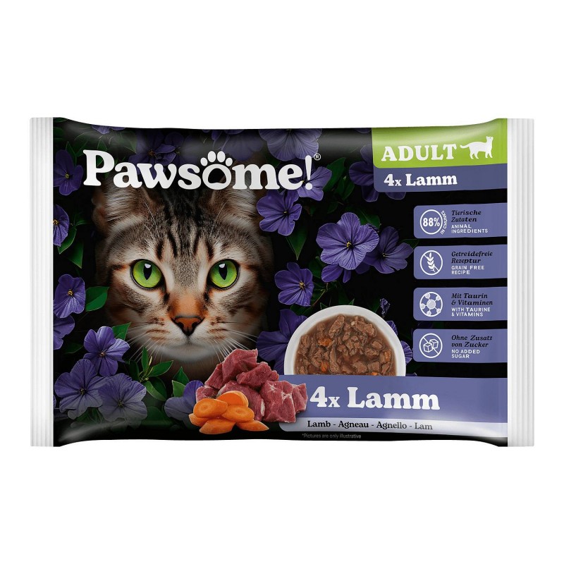 Pawsome Adult Jagnjetina 4x85 g