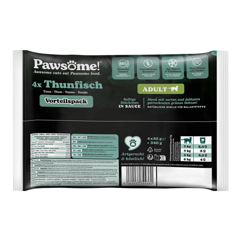 Pawsome AdultTuna 4x85 g