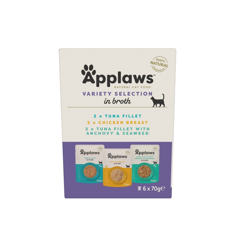 Applaws Mešan izbor v juhi, vrečke 6x70 g