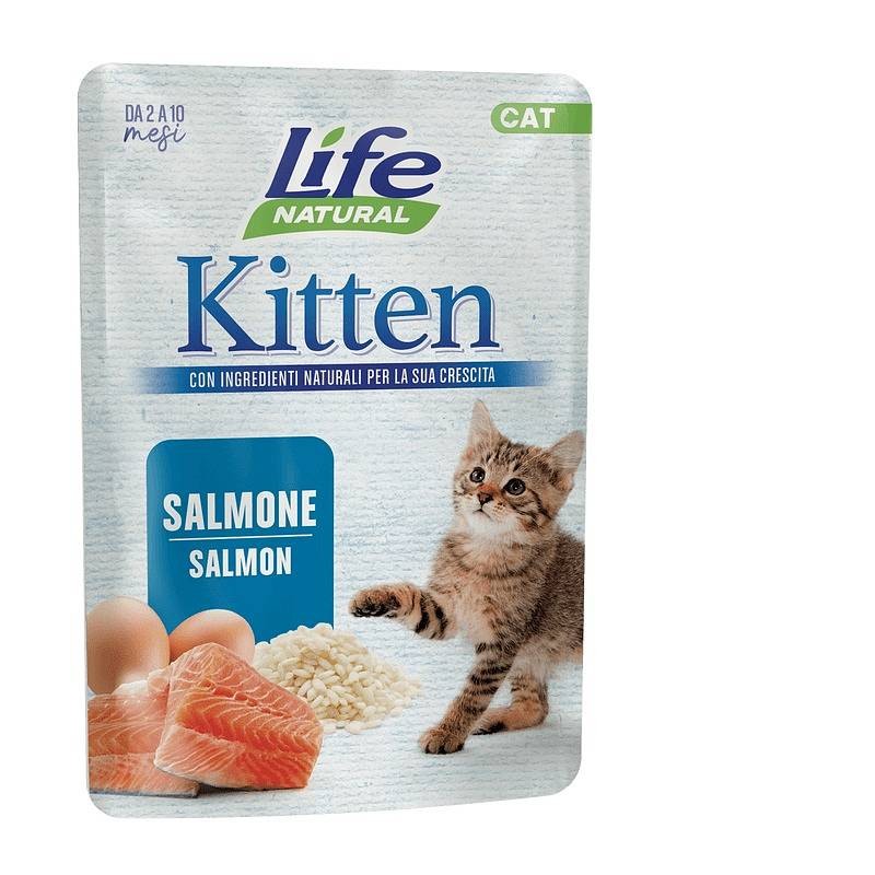 Lifecat vrečka Kitten Losos 70g
