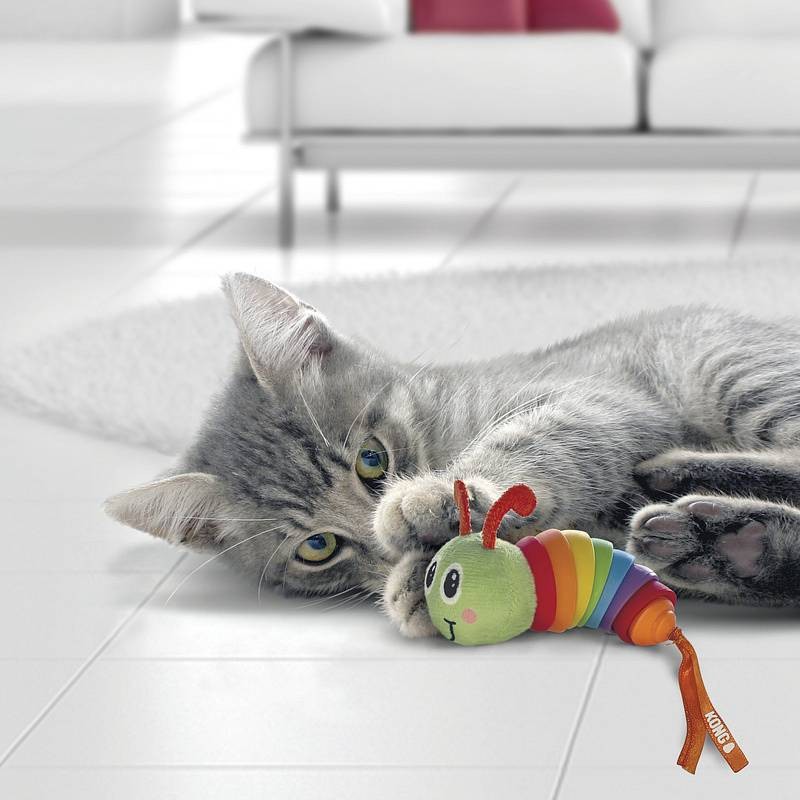 KONG Bat-A-Bout Clackz Caterpillar