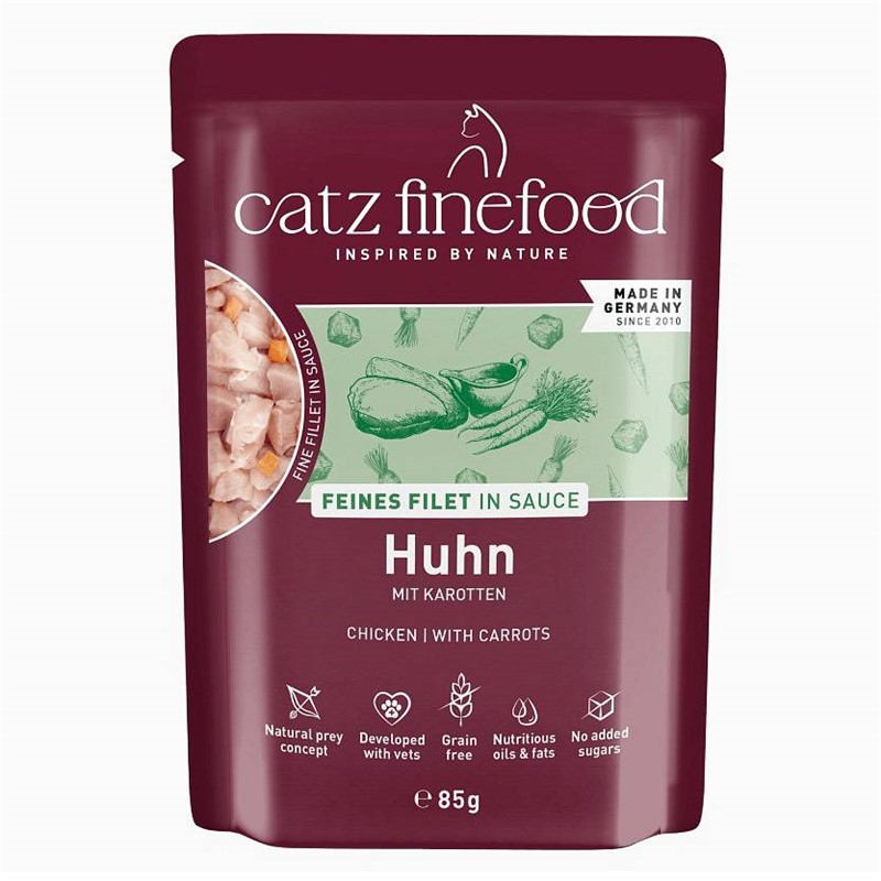 Catz Finefood Feines Filet Piščanec s korenčkom 85g