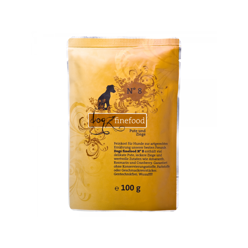 Dogz Finefood no. 8 puran in koza 100g