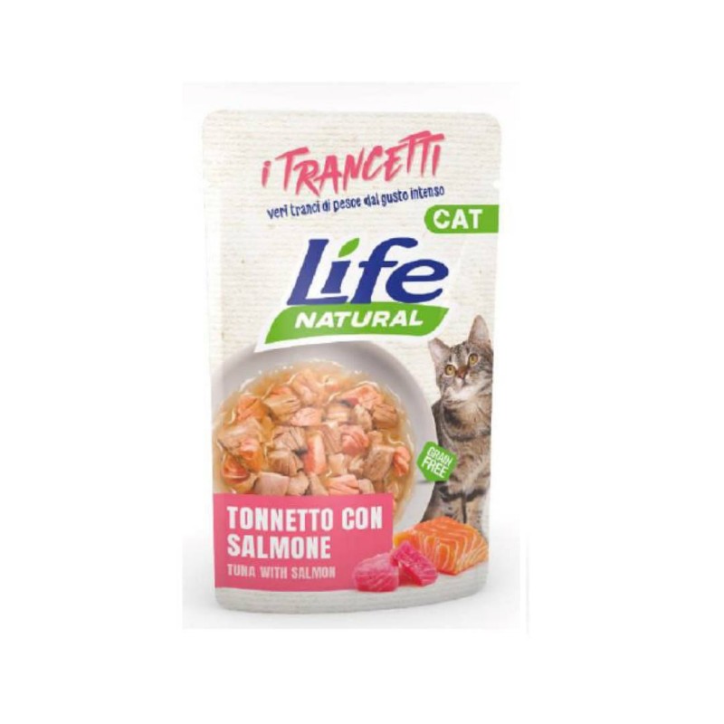 Lifecat Chunks Tuna z lososom 55g