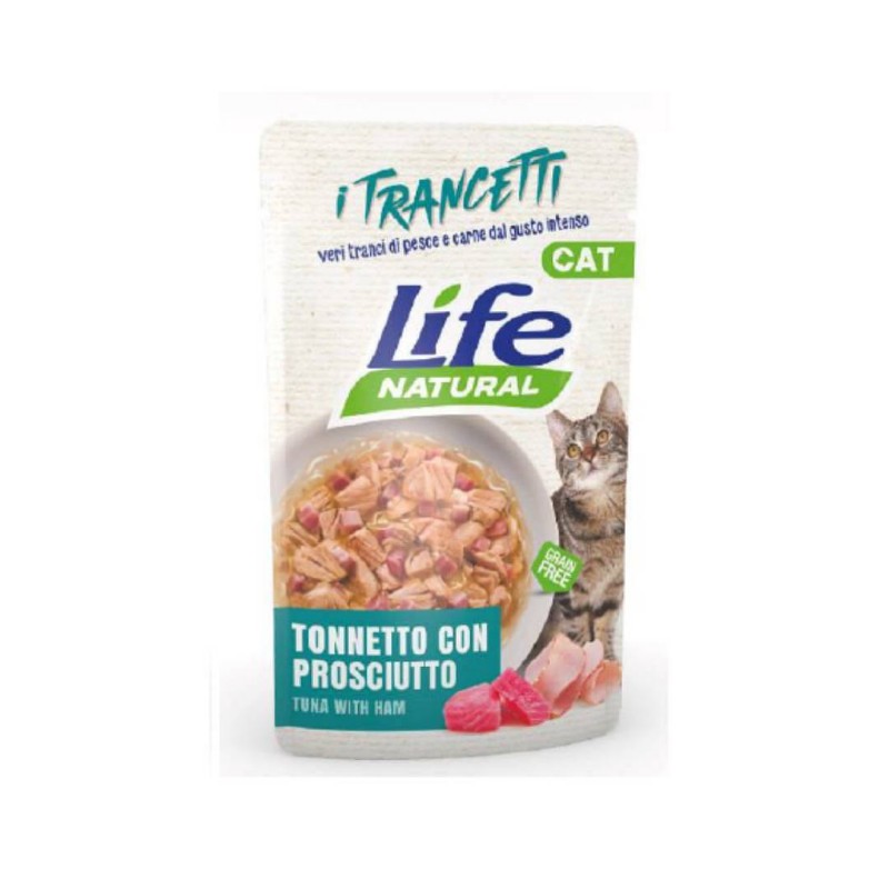 Lifecat Chunks Tuna s šunko 55g