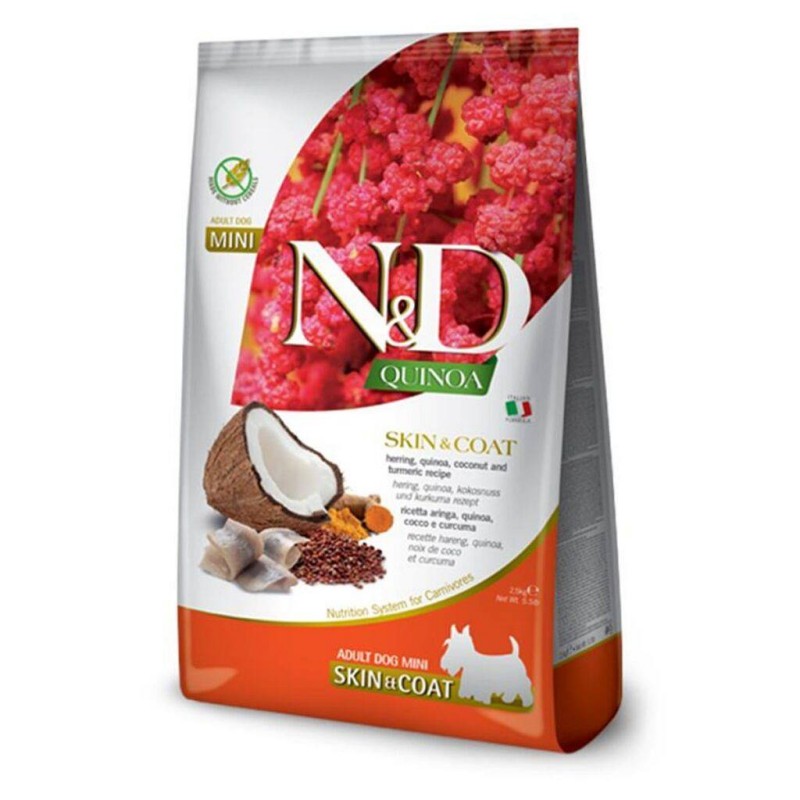 N&D Quinoa Dog Skin & Coat Sled Mini 2,5kg