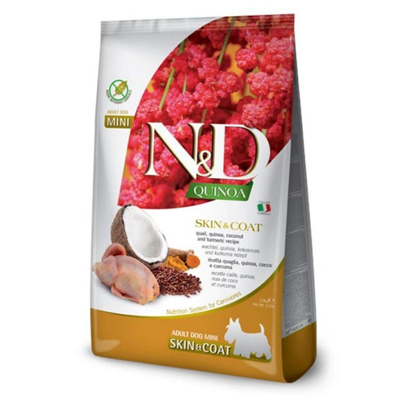N&D Quinoa Dog Skin & Coat Prepelica Mini 2,5kg