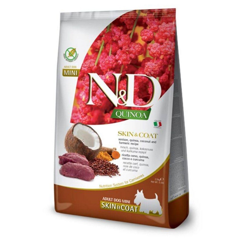 N&D Quinoa Dog Skin & Coat Jelen Mini 2,5kg