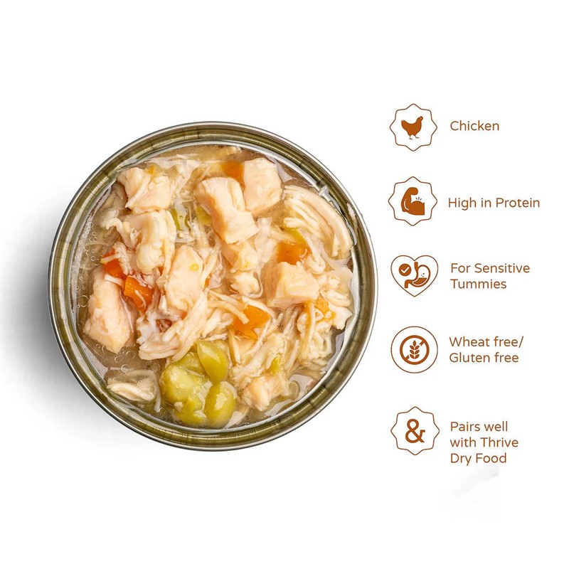Thrive paket Complete piščanec z zelenjavo 6x75g
