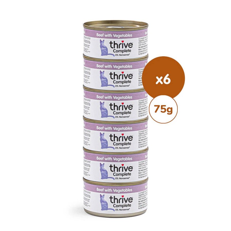 Thrive paket Complete govedina z zelenjavo 6x75g