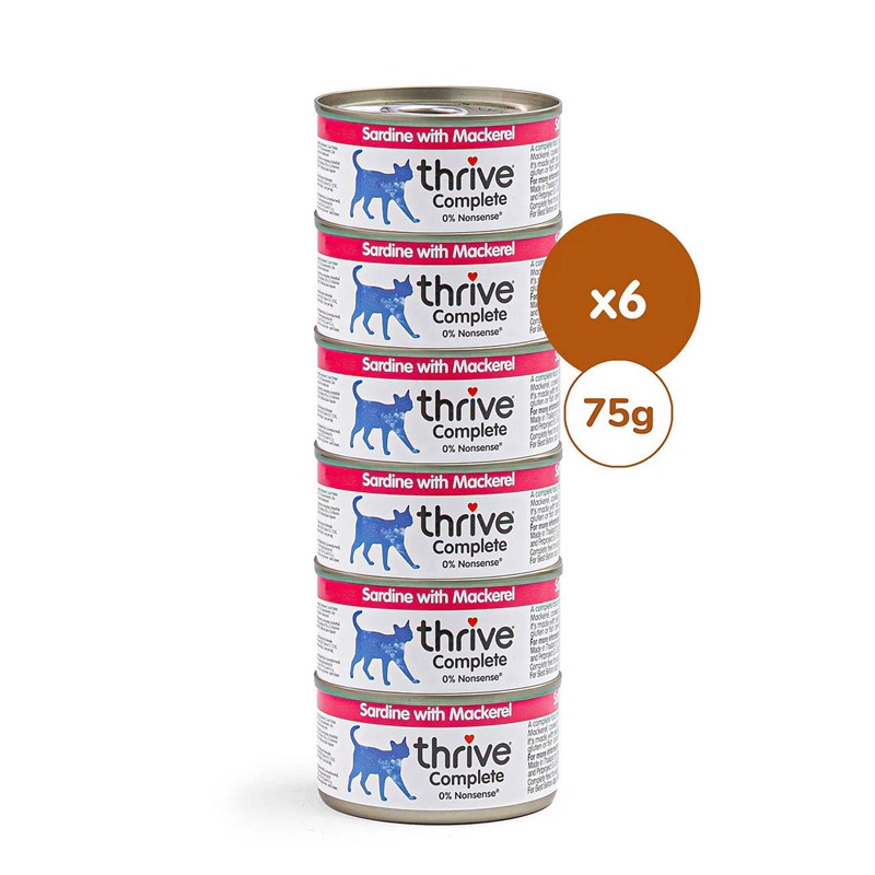 Thrive paket Complete sardine s skušo 6x75g