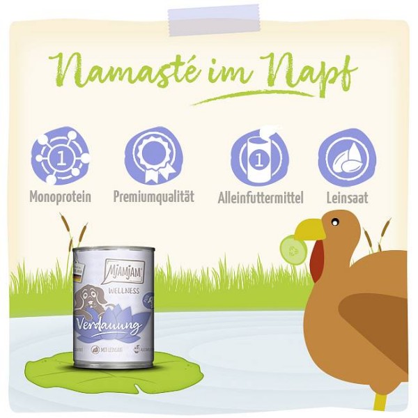 Mjamjam Dog Wellness Prebava Puran 200g