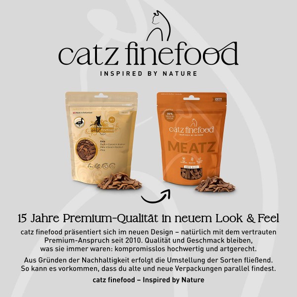 Catz Finefood Meatz no. 7 priboljški raca 45g