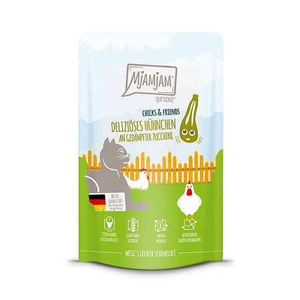 Mjamjam Chicks & Friends Piščanec z bučko 125g