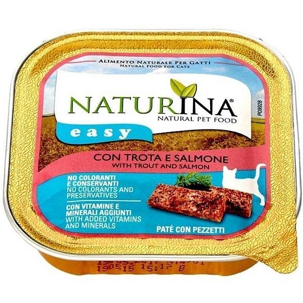 Naturina Easy pašteta s postrvjo in lososom 100g