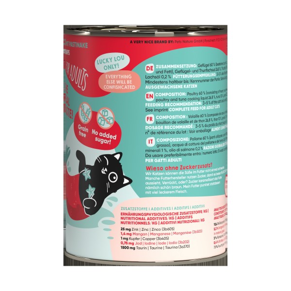 Lucky Lou LS Adult Perutnina in tuna 400g