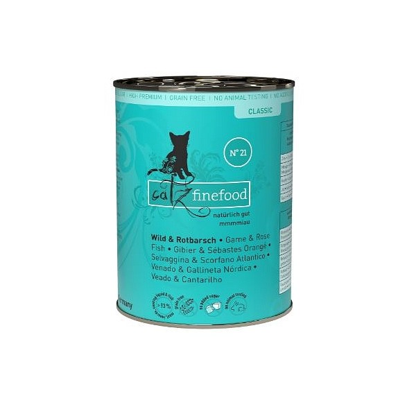 Catz Finefood no. 21 divjačina in rdeči okun 400g