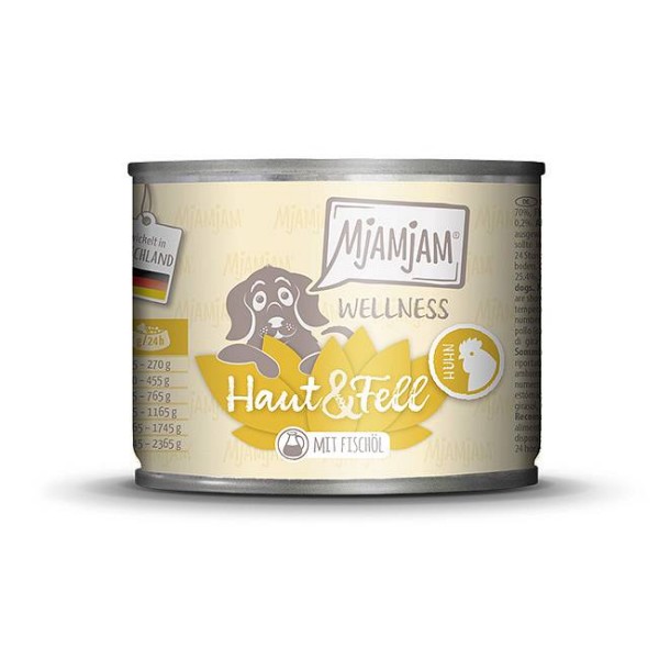 Mjamjam Dog Wellness Koža in dlaka Piščanec 200g