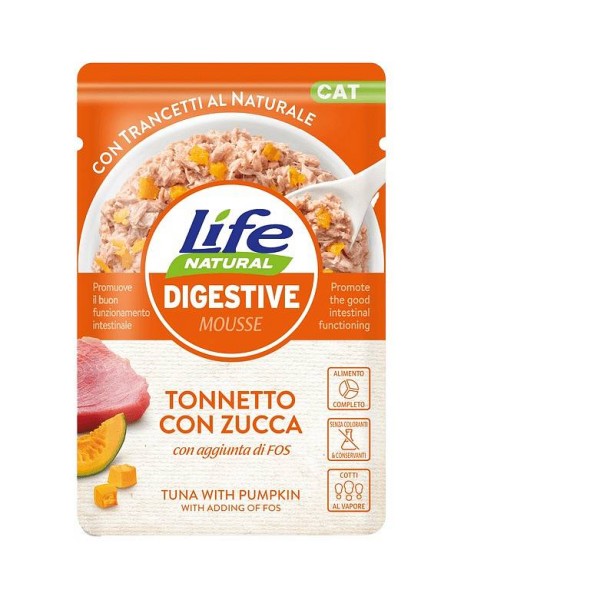 Lifecat Digestive Tuna z bučo 70g