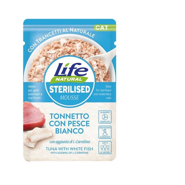 Lifecat Sterilised Tuna z belo ribo 70g